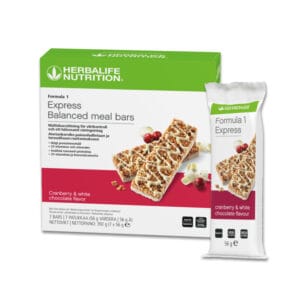 Herbalife Formula 1 valkosuklaa karpalo ateriapatukka